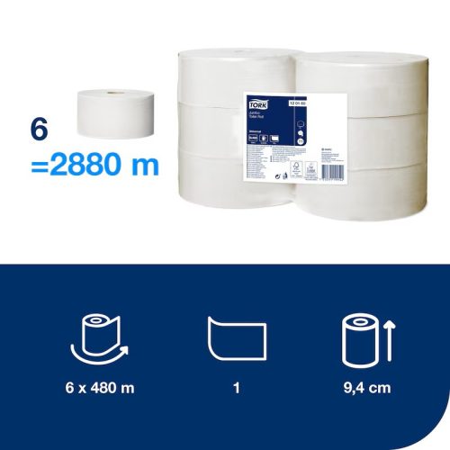 120160 Tork Universal toalettpapír jumbo T1 rendszerhez