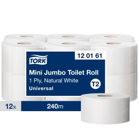   120161 Tork Universal toalettpapír mini jumbo  T2 rendszerhez