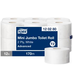   120280 Tork Advanced toalett papír mini Jumbo T2 rendszerhez