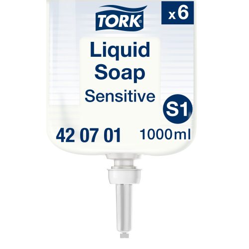 420701 Tork Premium Sensitive illatmentes folyékony szappan érzékeny bőrre  S1