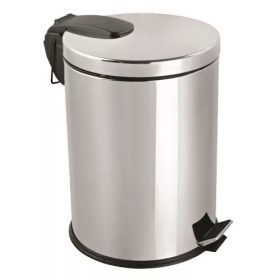 Rozsdamentes szemetes lábpedállal és tetõvel, 3 l