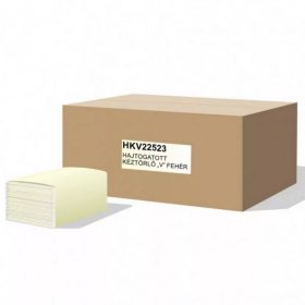   V-hajtott PRÉMIUM kéztörlőpapír HKV22523 20 x 160 lap/karton 25x23 cm TORK H3 rendszerhez kompatibilis