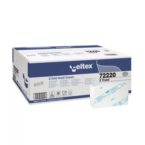 Z-hajtott KESKENY kéztörlőpapír CELTEX-72220 Tork H2-es rendszerbe is jó 2rét 100%cell 3750lap
