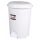 Pedálos szemetes kuka, műanyag, LUXURY fehér, kivehető kosárral, 6L UP123