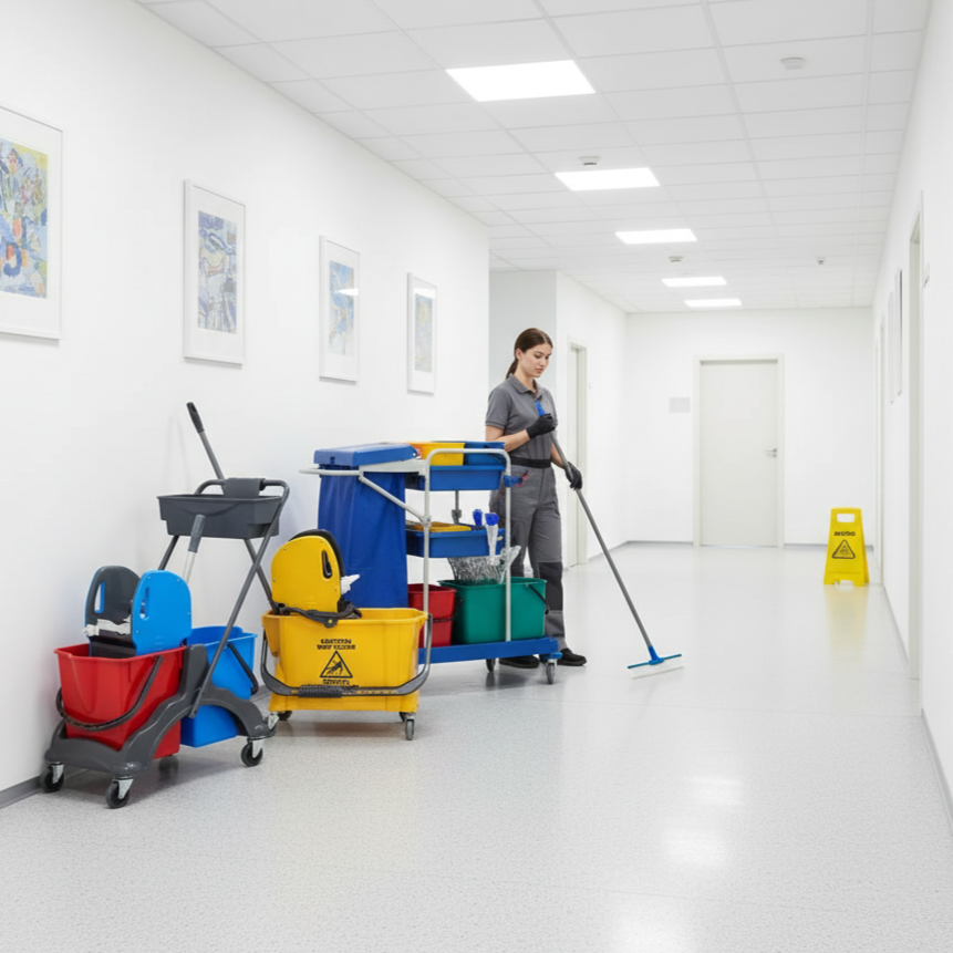 A Professzionális Takarítás Gerince: A Modern Takarítókocsik Jelentősége